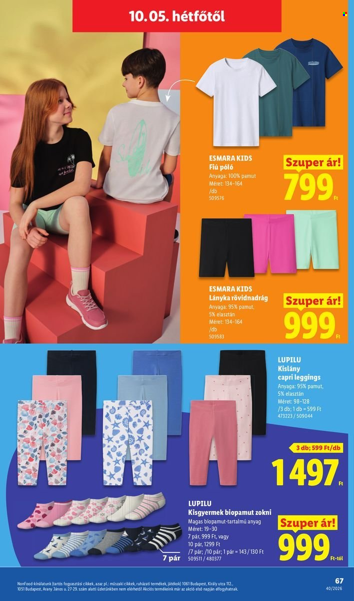 Lidl akciós újság érvényes:  - 2026.10.01 - 2026.10.07. 67. oldal Oldal 67