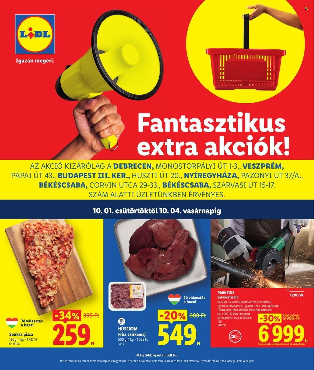 Lidl akciós újság érvényes:  - 2026.10.01 - 2026.10.04. 1. oldal Oldal 1