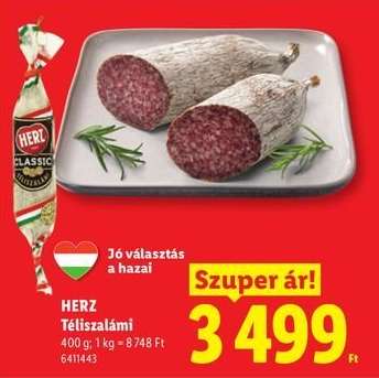 HERZ﻿﻿ Téliszalámi*