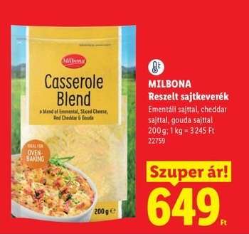 MILBONA Reszelt sajtkeverék