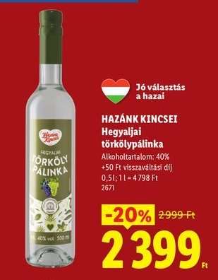 HAZÁNK KINCSEI Hegyaljai törkölypálinka