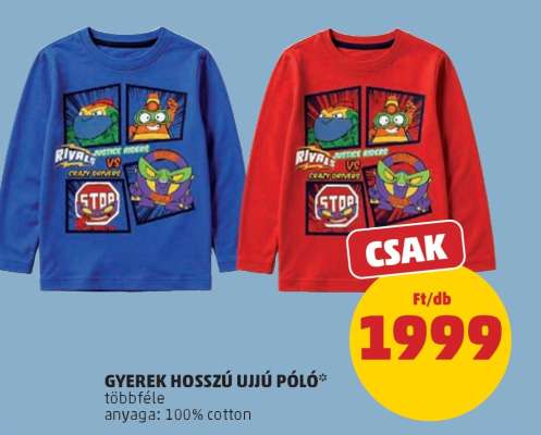 GYEREK HOSSZÚ UJJÚ PÓLÓ