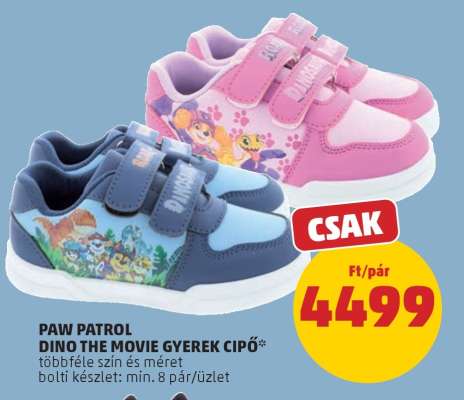PAW PATROL DINO THE MOVIE GYEREK CIPŐ