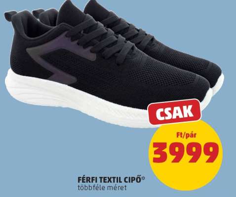 Férfi textil cipő