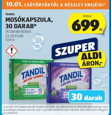 TANDIL MOSÓKAPSZULA, 30 DARAB