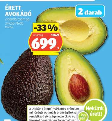 Érett avokádó