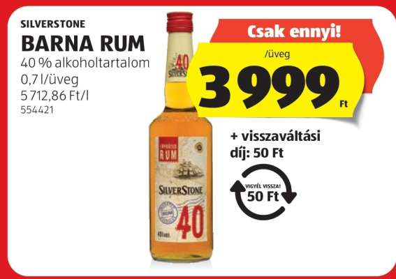 SILVERSTONE BARNA RUM