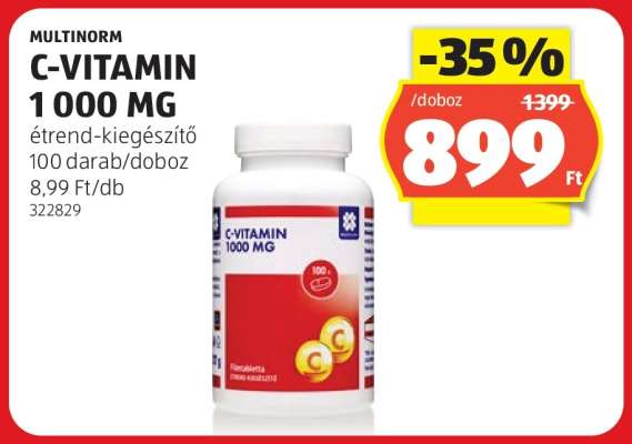 MULTINORM C-VITAMIN 1000 MG