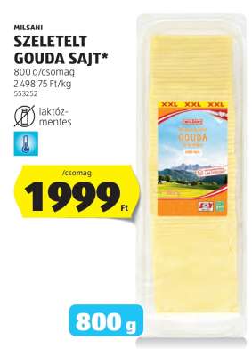 MILSANI Szeletelt Gouda Sajt