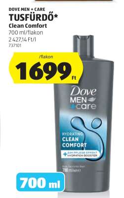 Dove Men+Care Tusfürdő Clean Comfort