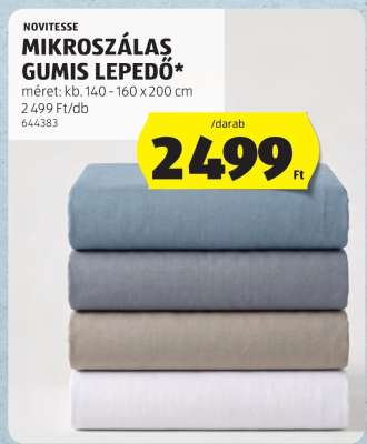 Novitesse Mikroszálas Gumis Lepedő