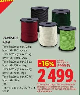 Parkside Kötél