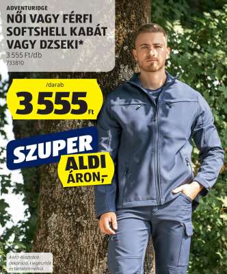 Női vagy férfi softshell kabát vagy dzseki