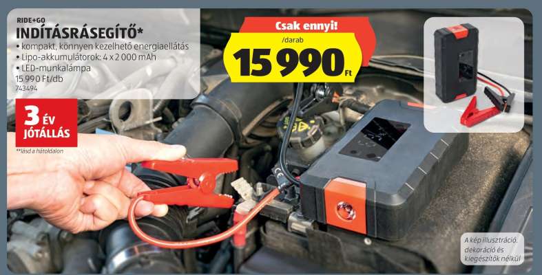 RIDE&GO Indításrásegítő