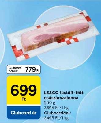 LE&CO füstölt-főtt császárszalonna