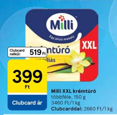 Milli XXL Krémtúró