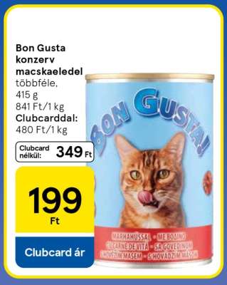 Bon Gusta konzerv macskaeledel