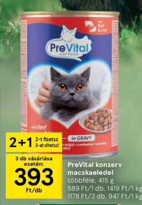 Prevital Konzerv Macskaeledel