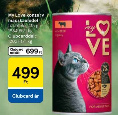 My Love konzerv macskaeledel