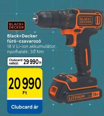 Black+Decker fúró-csavarozó