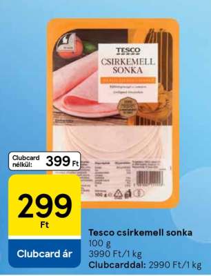 Tesco csirkemell sonka