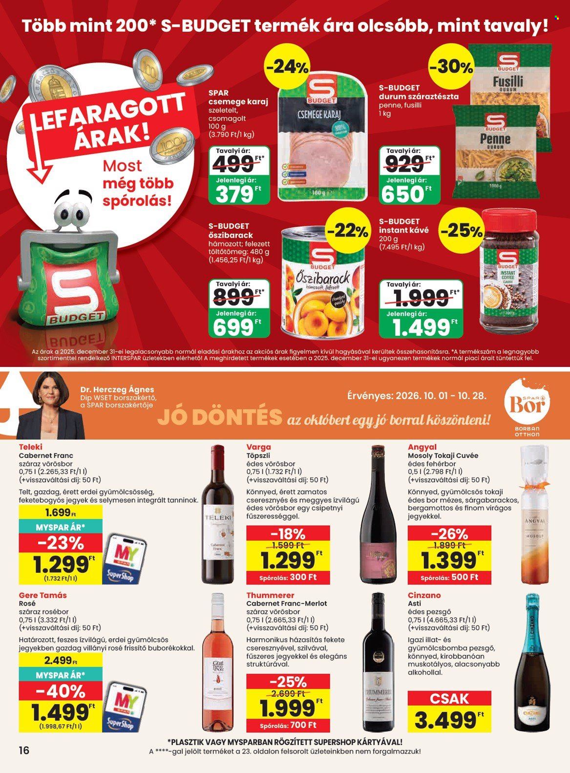 SPAR akciós újság érvényes:  - 2026.10.01 - 2026.10.07. 16. oldal Oldal 16