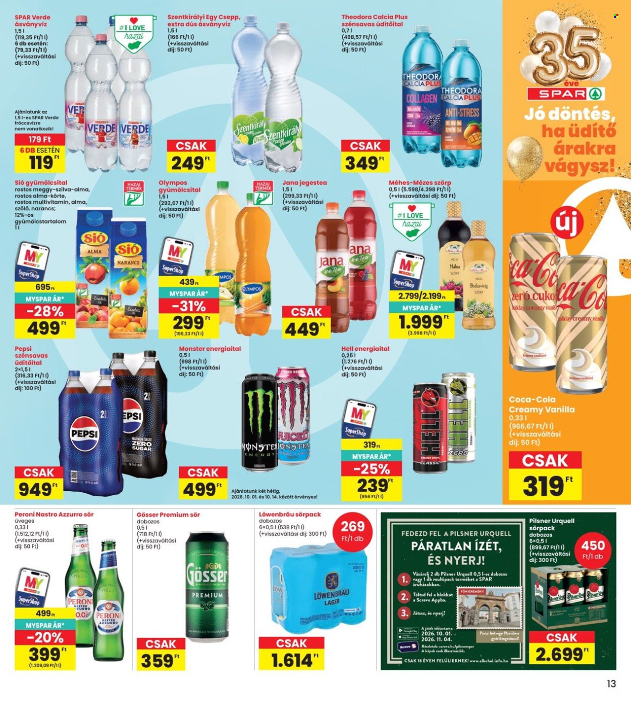 INTERSPAR akciós újság érvényes:  - 2026.10.01 - 2026.10.07. 13. oldal Oldal 13