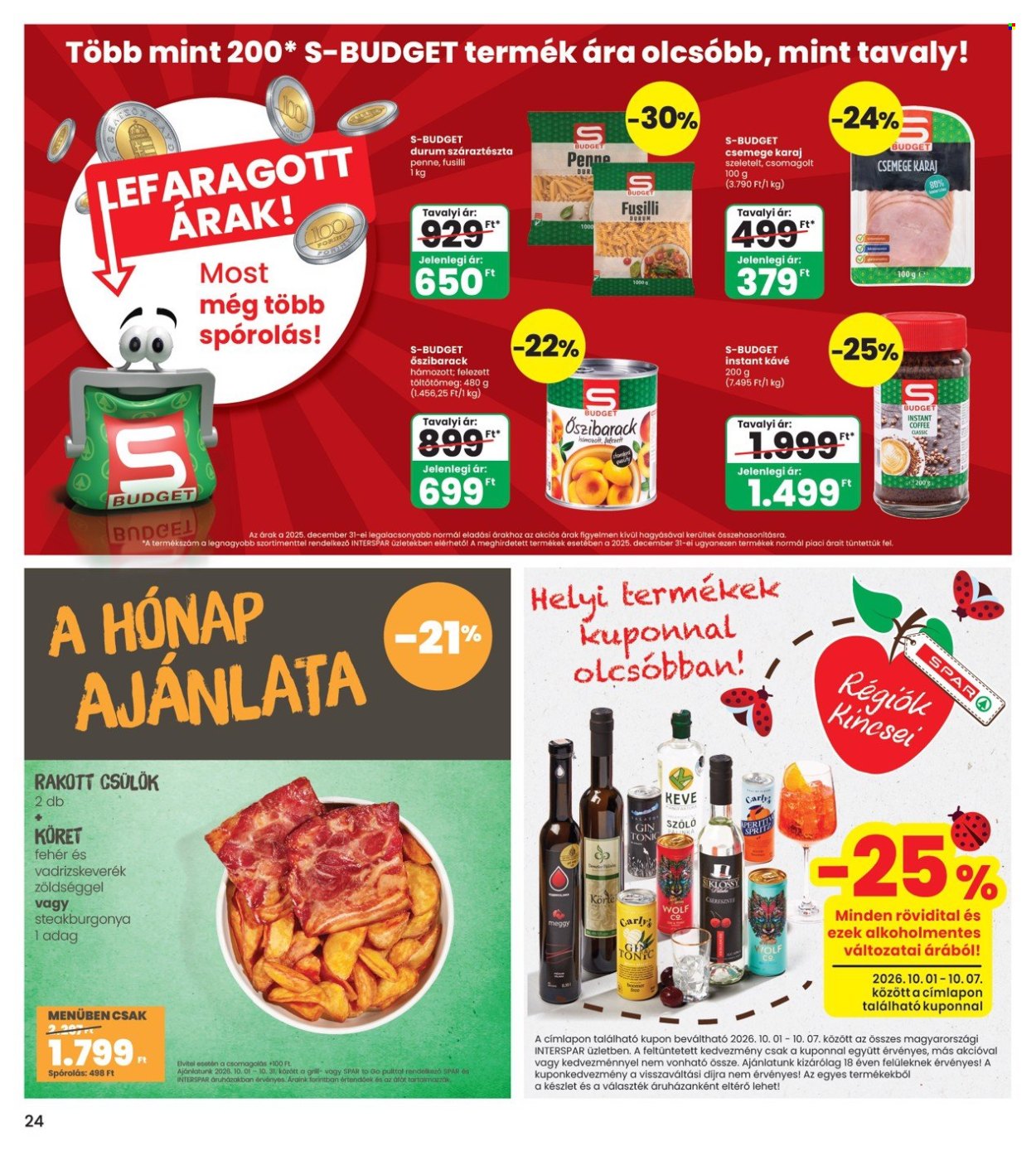 INTERSPAR akciós újság érvényes:  - 2026.10.01 - 2026.10.07. 24. oldal Oldal 24