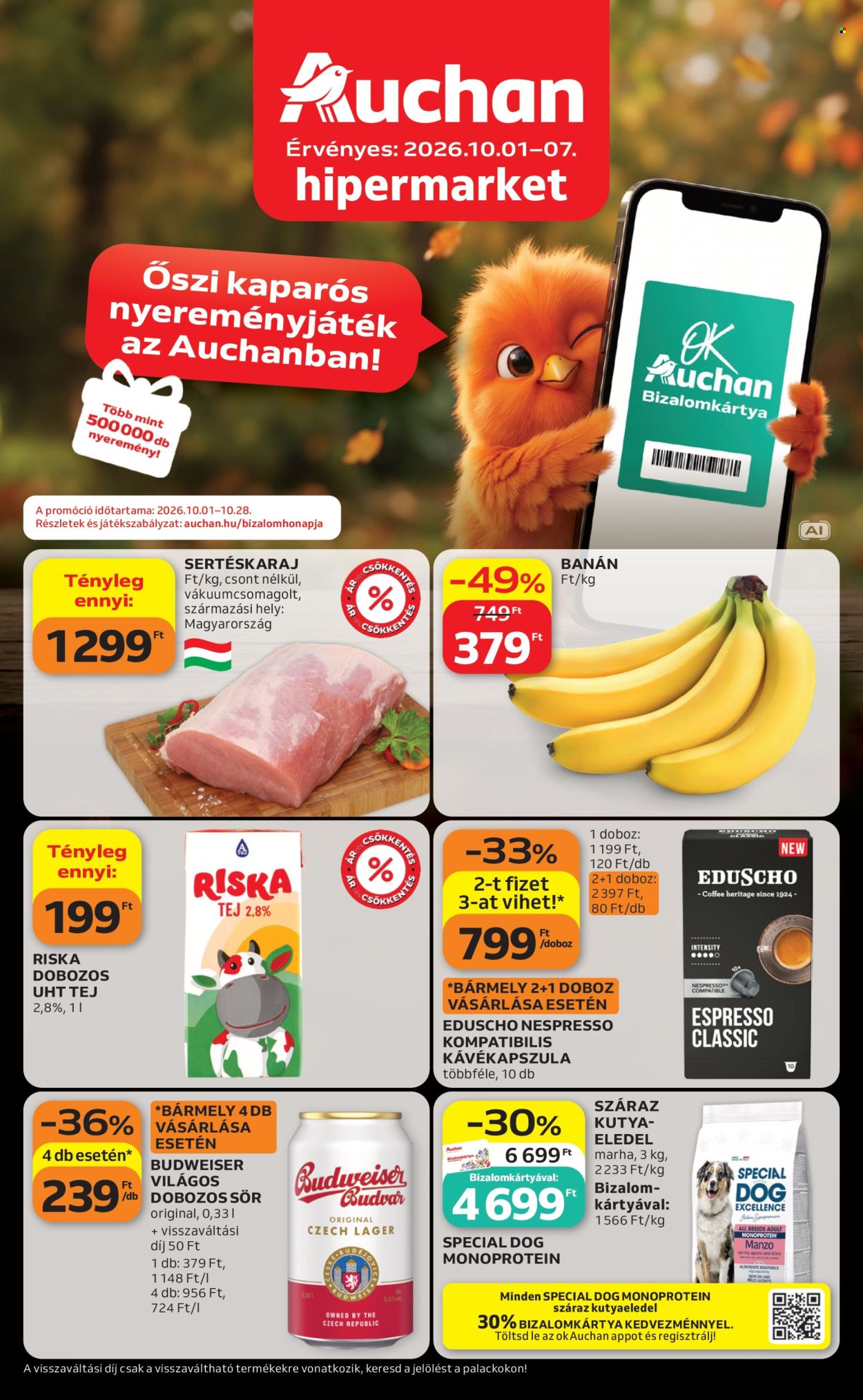 Auchan akciós újság érvényes:  - 2026.10.01 - 2026.10.07. 1. oldal Oldal 1