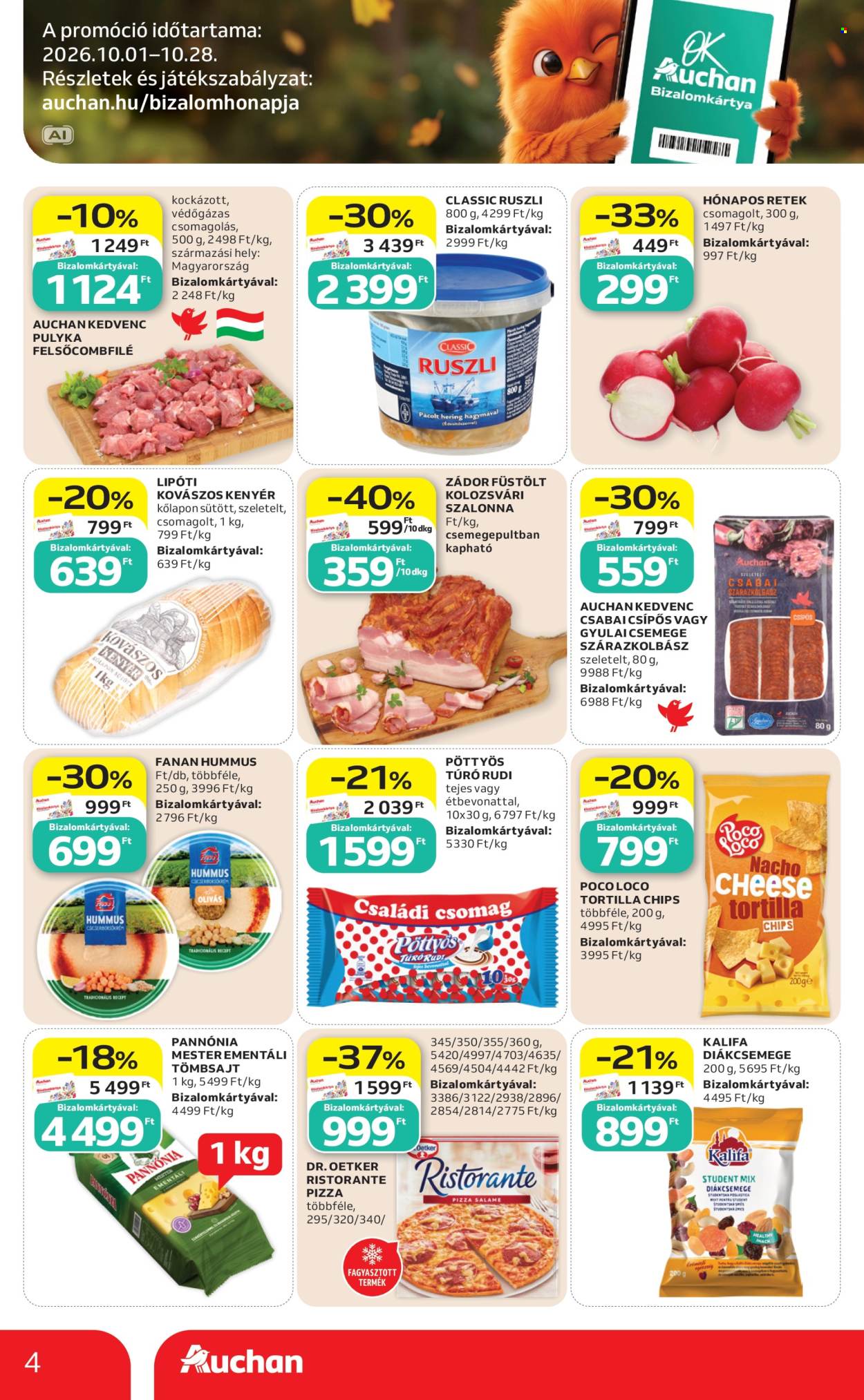 Auchan akciós újság érvényes:  - 2026.10.01 - 2026.10.07. 4. oldal Oldal 4