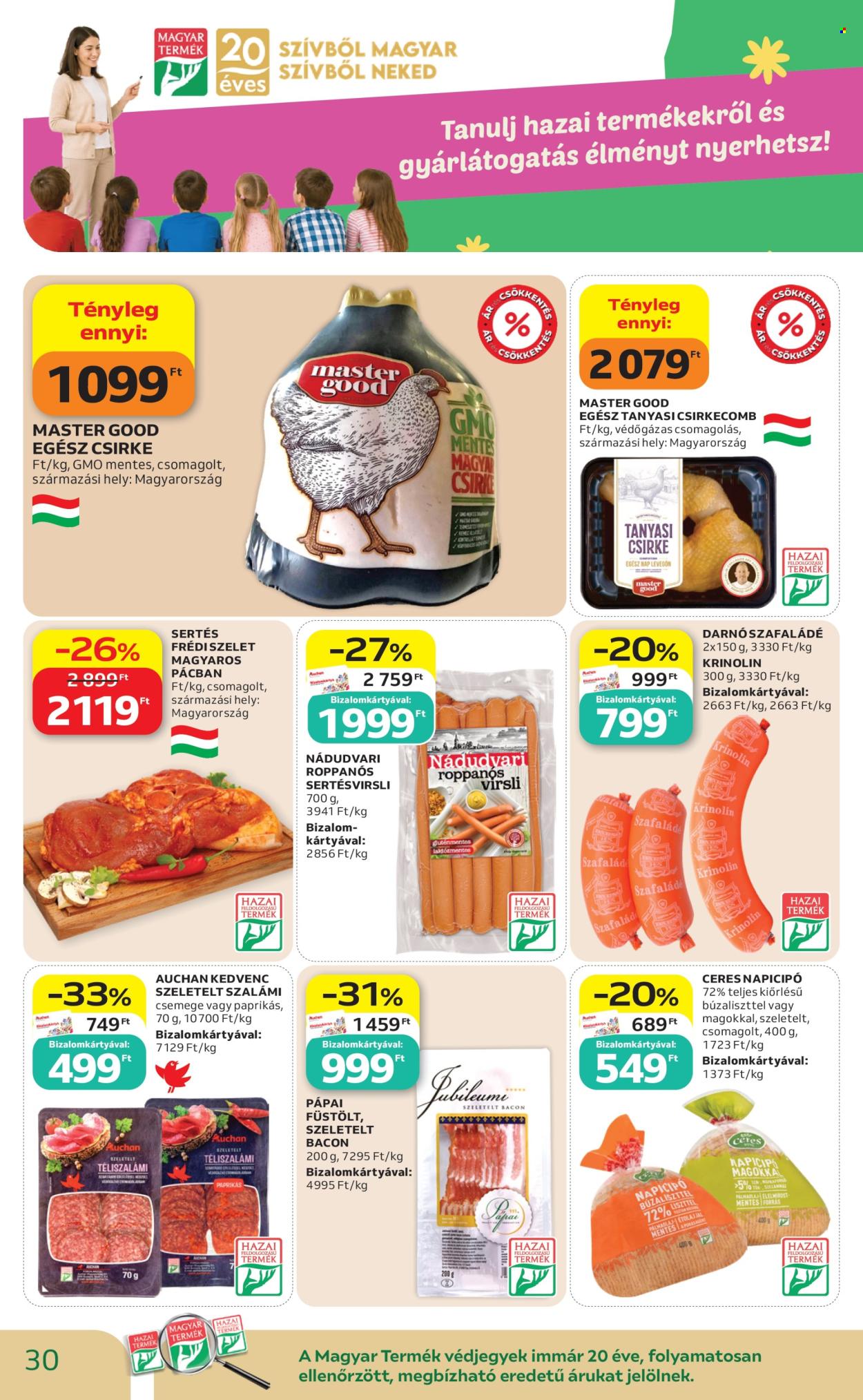 Auchan akciós újság érvényes:  - 2026.10.01 - 2026.10.07. 30. oldal Oldal 30