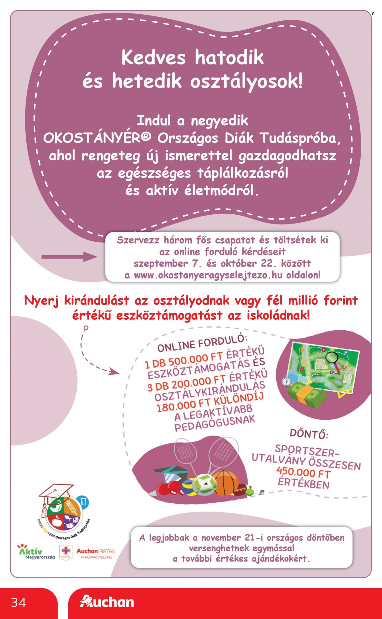 Auchan akciós újság érvényes:  - 2026.10.01 - 2026.10.07. 34. oldal Oldal 34