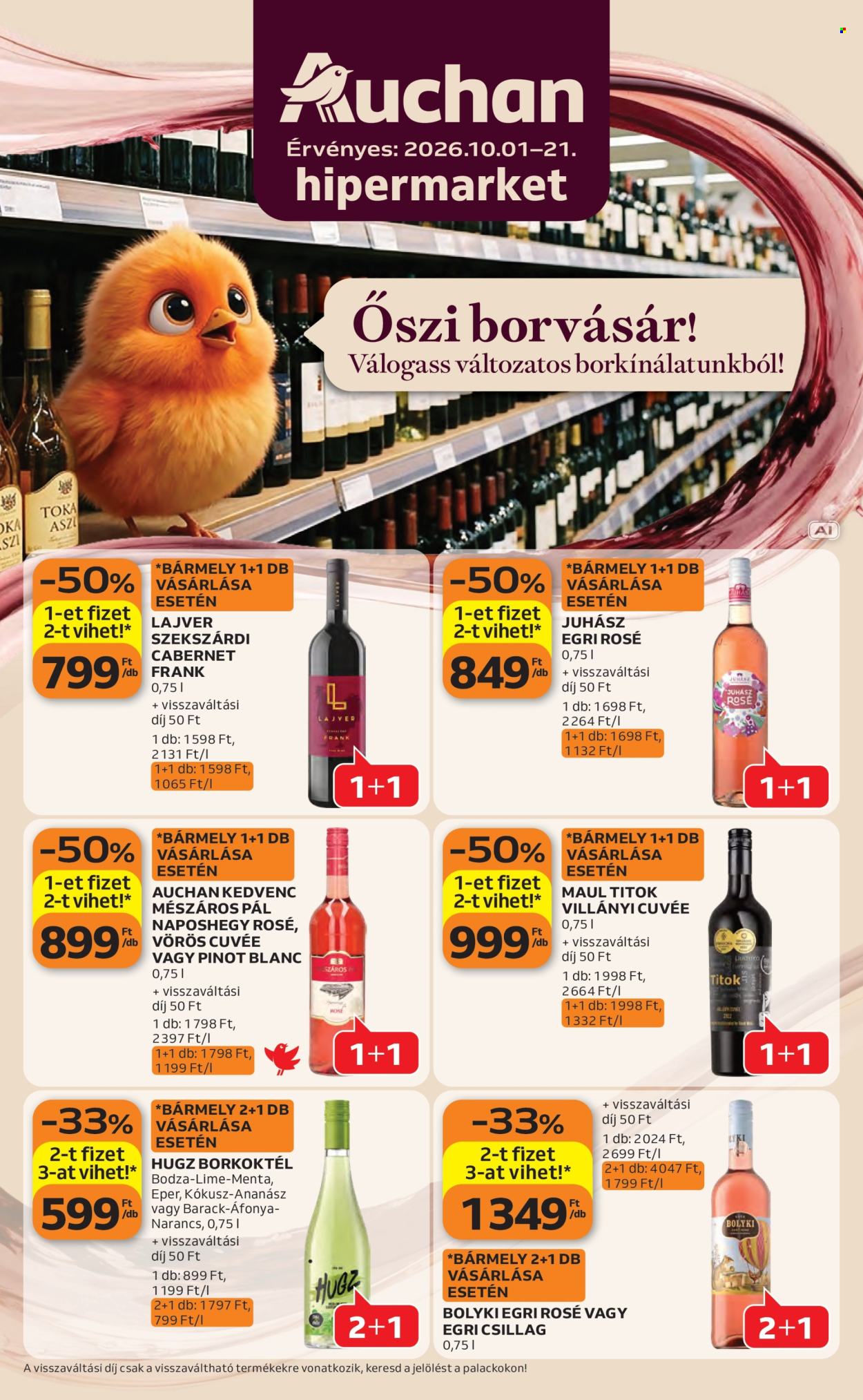 Auchan akciós újság érvényes:  - 2026.10.01 - 2026.10.21. 1. oldal Oldal 1