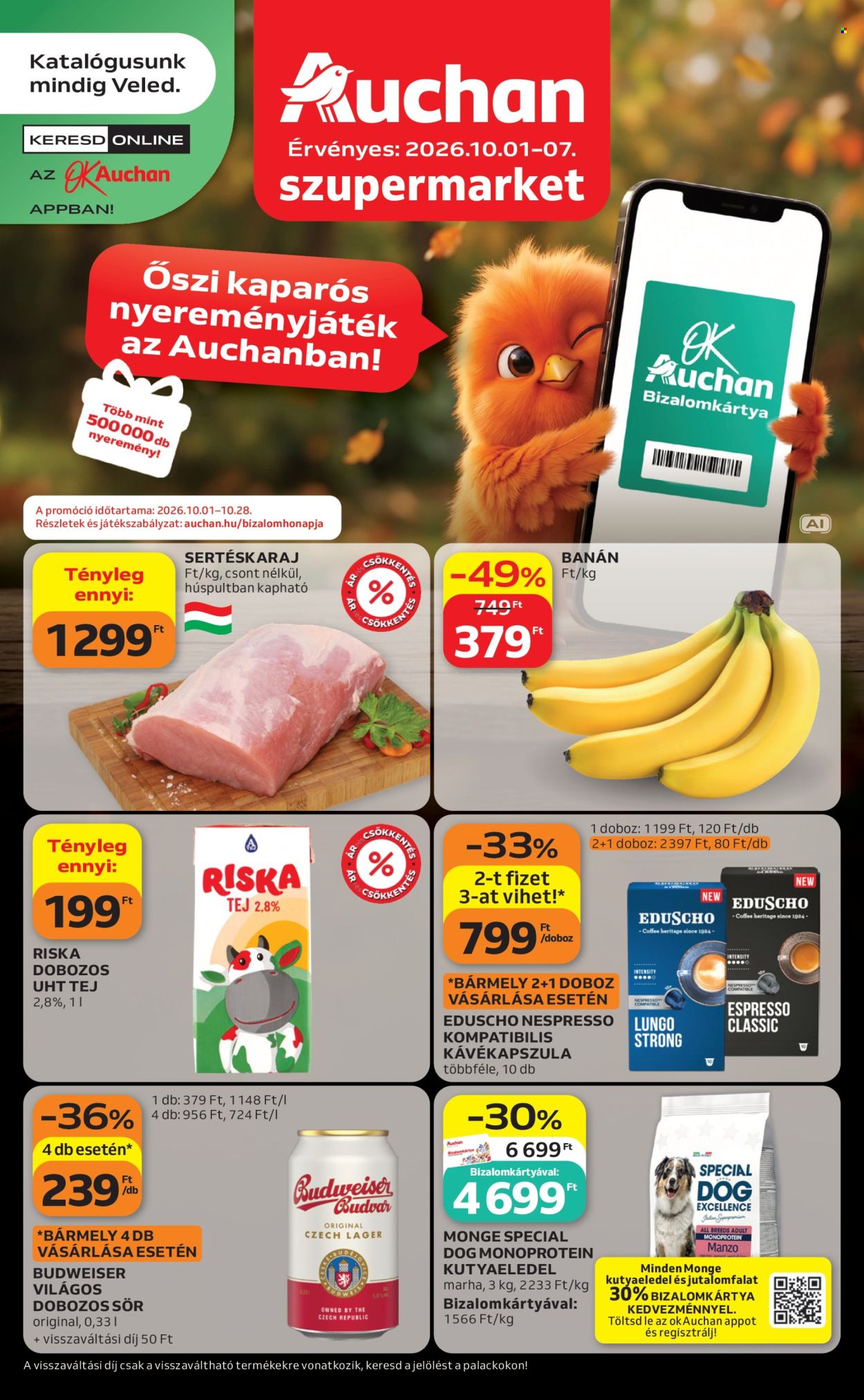 Auchan akciós újság érvényes:  - 2026.10.01 - 2026.10.07. 1. oldal Oldal 1