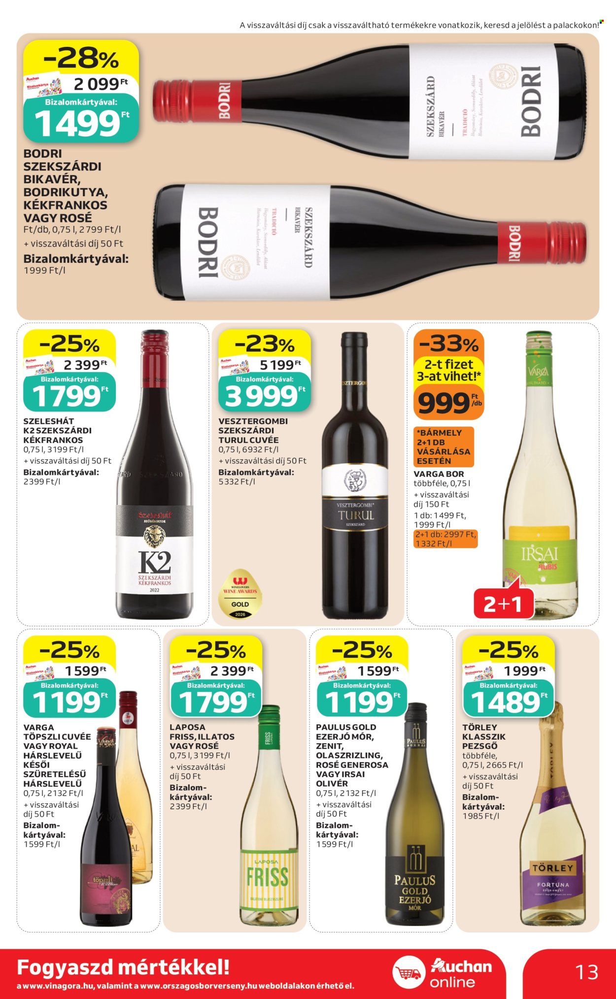 Auchan akciós újság érvényes:  - 2026.10.01 - 2026.10.07. 13. oldal Oldal 13