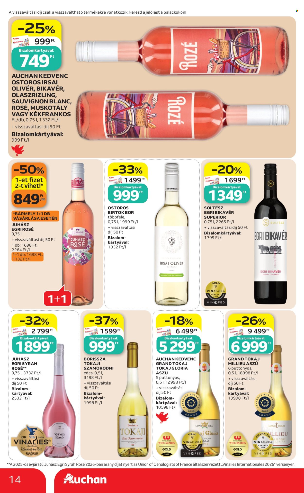 Auchan akciós újság érvényes:  - 2026.10.01 - 2026.10.07. 14. oldal Oldal 14