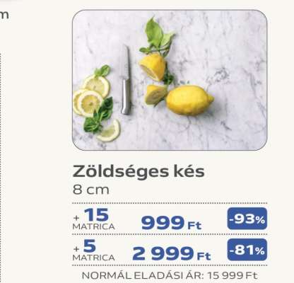 Zöldséges kés