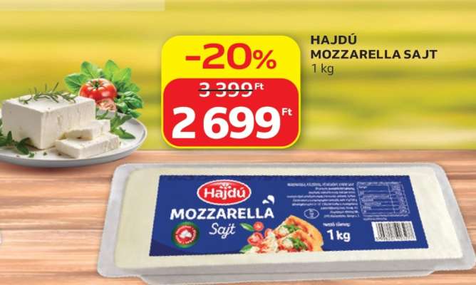Hajdú Mozzarella Sajt