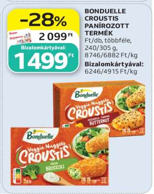 BONDUELLE CROUSTIS PANÍROZOTT TERMÉK