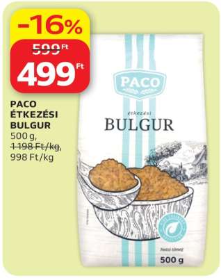PACO ÉTKEZÉSI BULGUR
