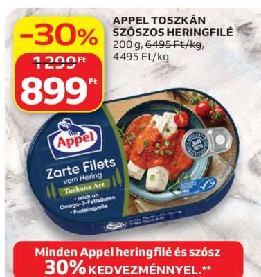 APPEL TOSZKÁN SZÓSZOS HERINGFILÉ