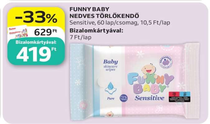 FUNNY BABY NEDVES TÖRLŐKENDŐ
