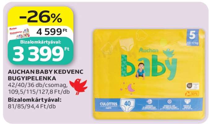 AUCHAN BABY KEDVENC BUGYIPELENKA