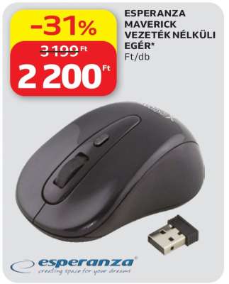 ESPERANZA MAVERICK VEZETÉK NÉLKÜLI EGÉR