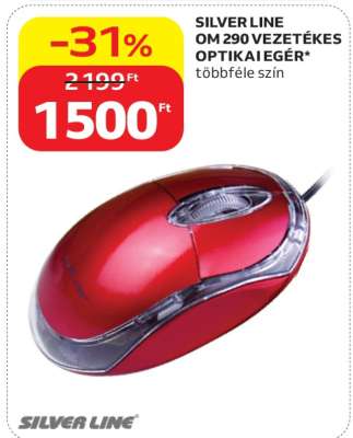 SILVER LINE OM 290 VEZETÉKES OPTIKAI EGÉR