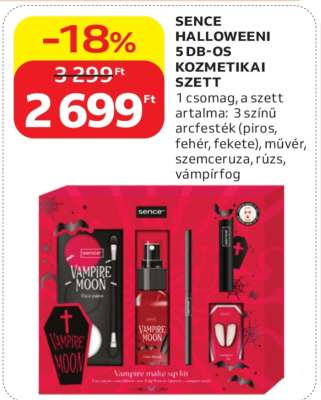 SENCE HALLOWEENI 5 DB-OS KOZMETIKAI SZETT