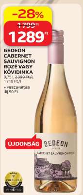GEDEON CABERNET SAUVIGNON ROZÉ VAGY KÖVIDINKA