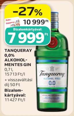 TANQUERAY 0,0% ALKOHOLMENTES GIN