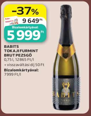BABITS TOKAJI FURMINT BRUT PEZSGŐ