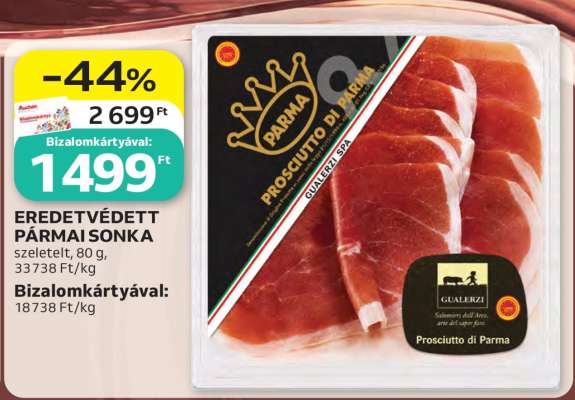 Eredetvédett pármai sonka